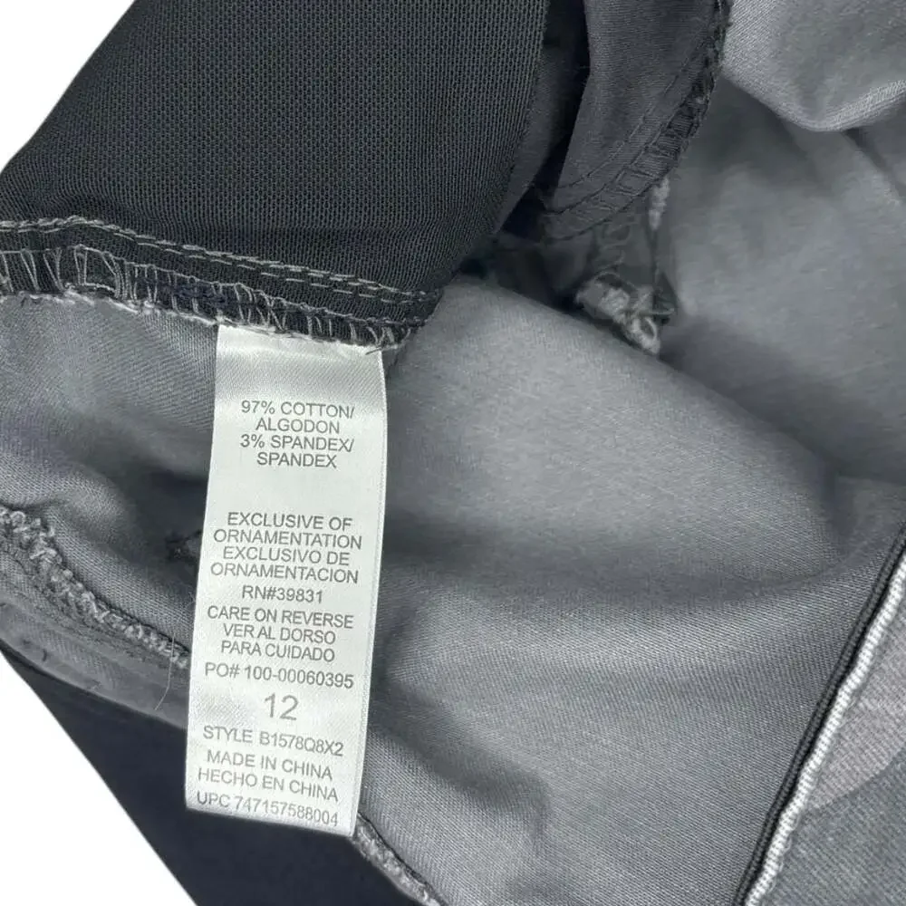 Democracy 'Ab'solution Gray Camouflage Skinny Pants with Zipper Pockets